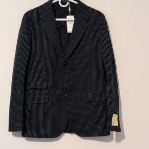 Ralph Lauren Double RL Charcoal Pinstripe Suit